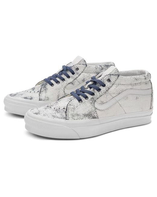Vans White Og Sk8-Mid Lx 'Distress' for men