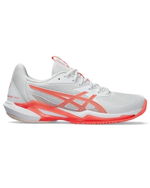 Asics White Solution Speed Ff 3 Tennis Shoe