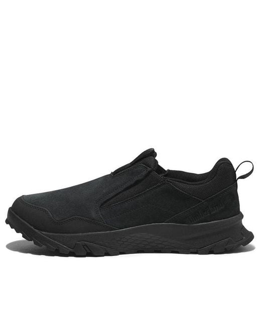 Timberland Black Lincoln Peak Waterproof Light Slip-On Suede' for men