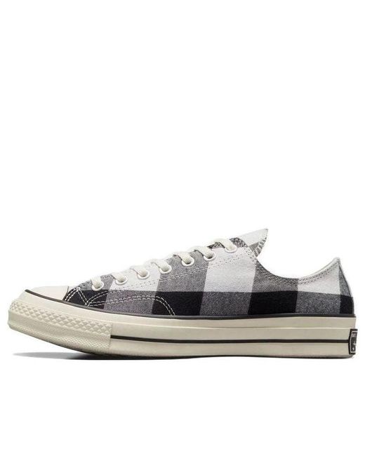Converse White Beyond Retro X Chuck 70 Low 'Upcycled Flannel' for men