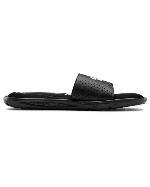 Under Armour Black Ignite 6 Slide for men
