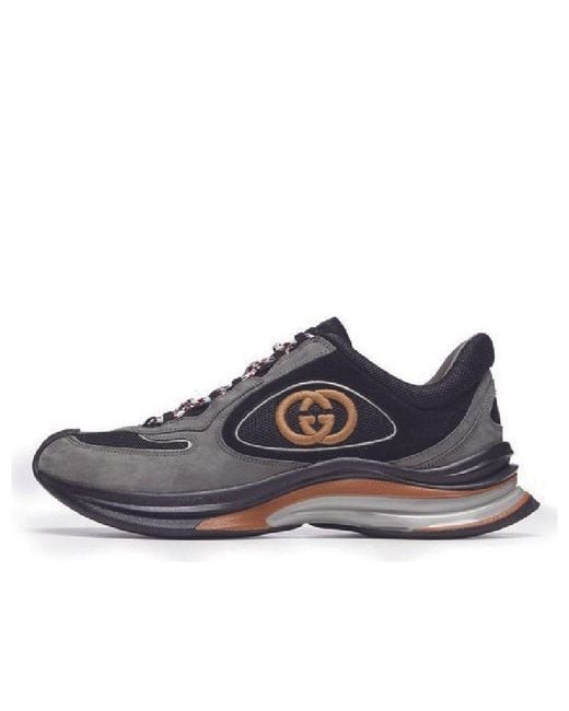 Gucci Blue Run Suede Sneakers Suede' for men