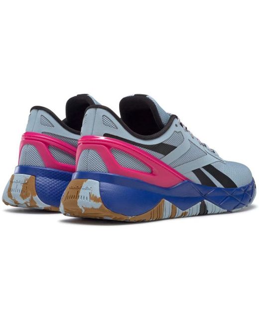 Reebok Blue Nanoflex Tr 'gable Grey Pursuit Pink'