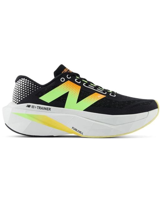 New Balance Blue Fuelcell Supercomp Trainer V3 Bleached Lime Glo' for men