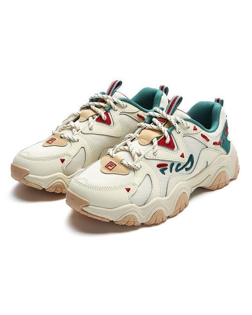 Fila Blue (Wmns) Fluid 4 Sneakers 'Cream'