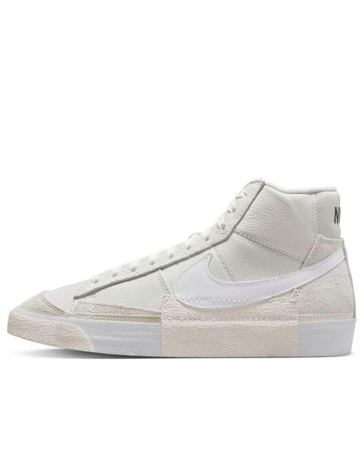 Nike White Blazer Mid Pro 'Remastered Light Bone' for men