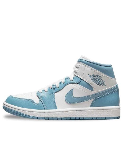 Nike Blue Air 1 Mid "Unc" Shoes