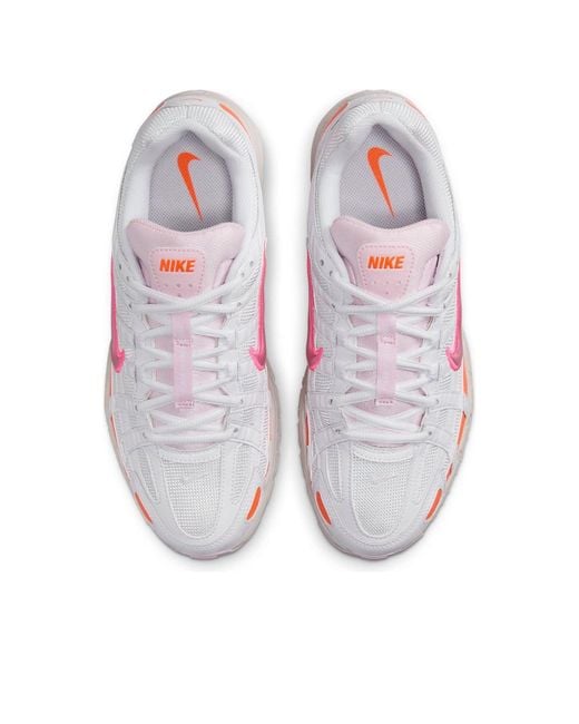 Nike White (Wmns) P-6000 'Digital Crimson'
