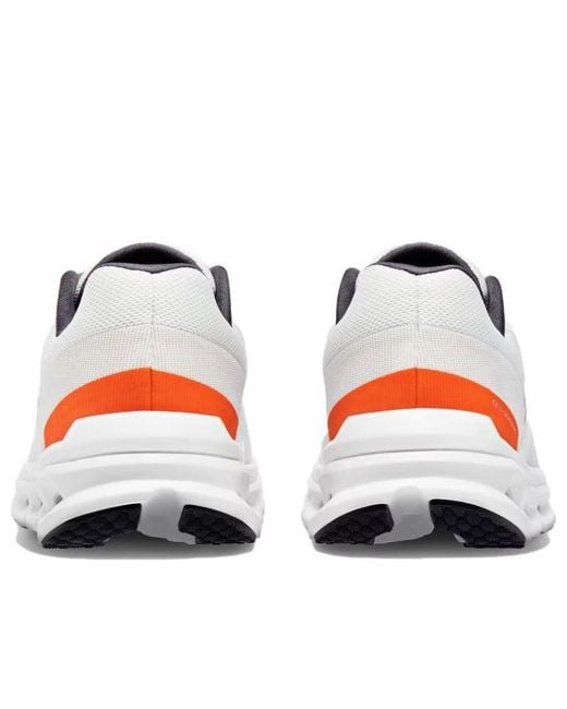 On Shoes White Cloudrunner 'Undyed Flame' for men