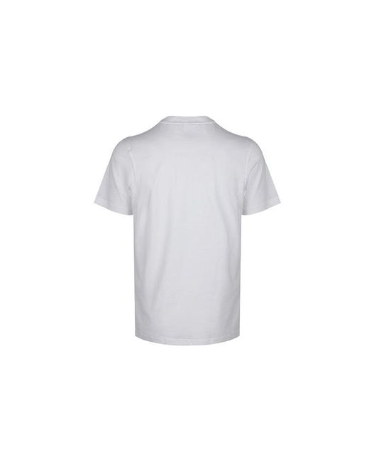 Adidas White Originals Embroidered Shoe Printing Short Sleeve for men