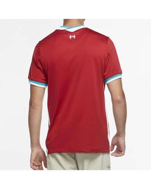 Nike Red Season Home Tournament Uniform Salah Fan Edition Jersey for men