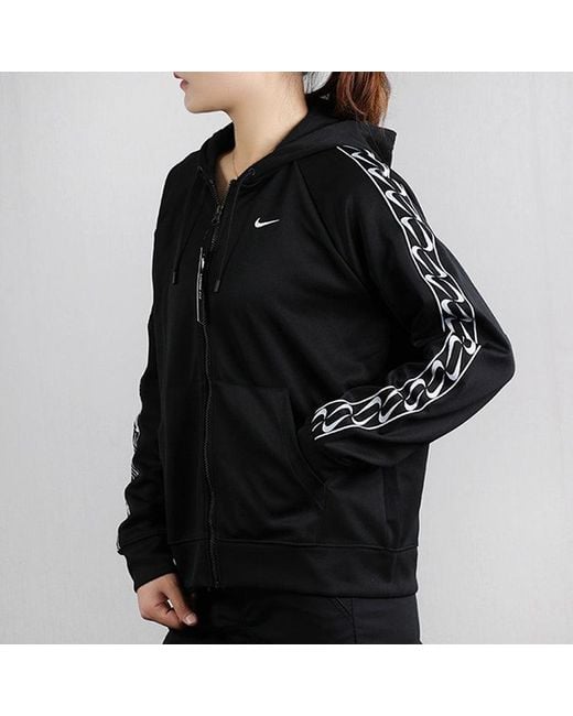 Nike Black (Wmns) Side Logo Zipper Hooded Jacket