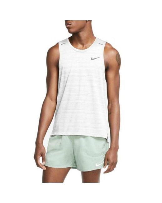 Nike White Dri-Fit Vest for men