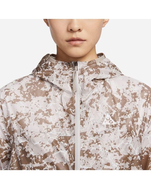 Nike White (Wmns) Acg Print Trail Jacket 'Camo'