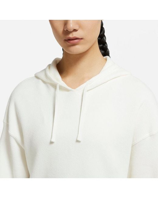 Nike White (Wmns) Casual Hooded Pullover Sweatshirt