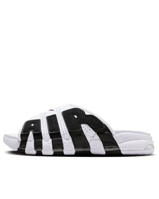 Nike Black Air More Uptempo Slide Varsity' for men