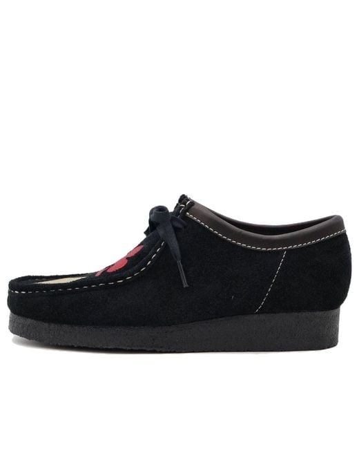 Clarks X Stussy Wallabee Suede' in Black for Men | Lyst UK