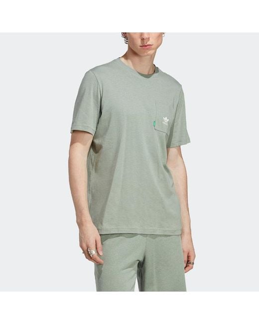 Adidas Green Originals Essentials+ Made With Hemp T-Shirt for men