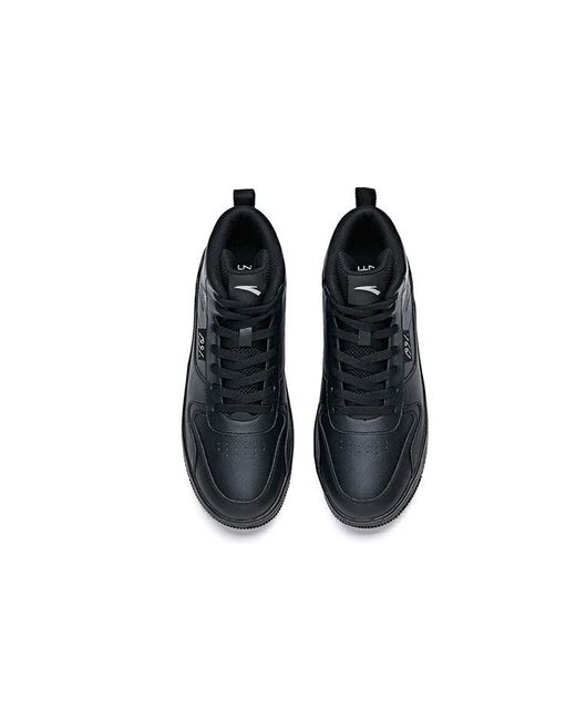 Anta Black Skateboarding Series Sneakers High for men
