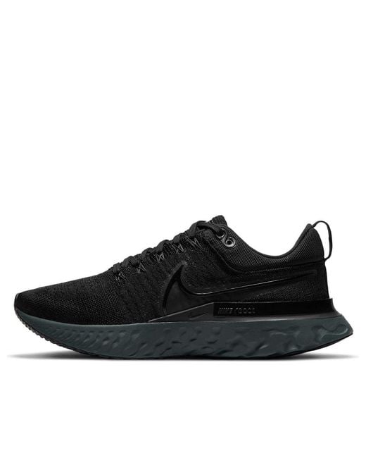 Nike Black React Infinity Run Flyknit 2 'Triple' for men