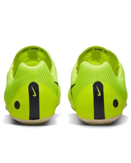 Nike Yellow Air Zoom Rival Sprint Spikes 'Volt Foam' for men