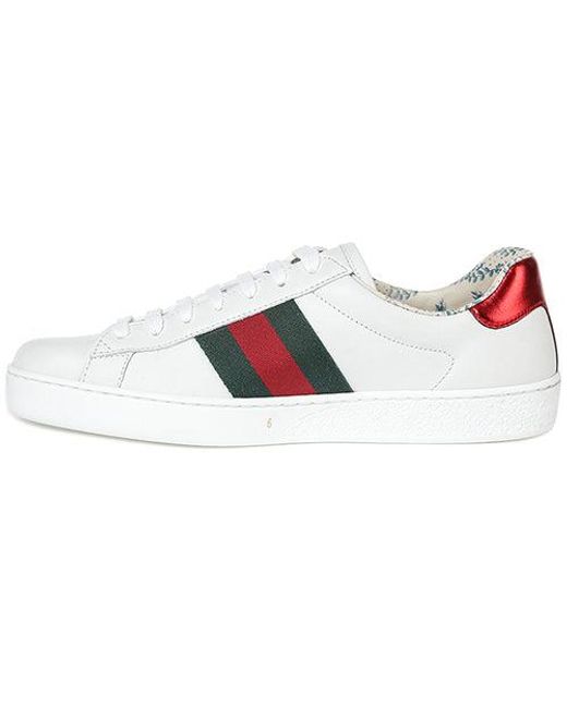 Gucci White Ace Low 'Guccy Print' for men