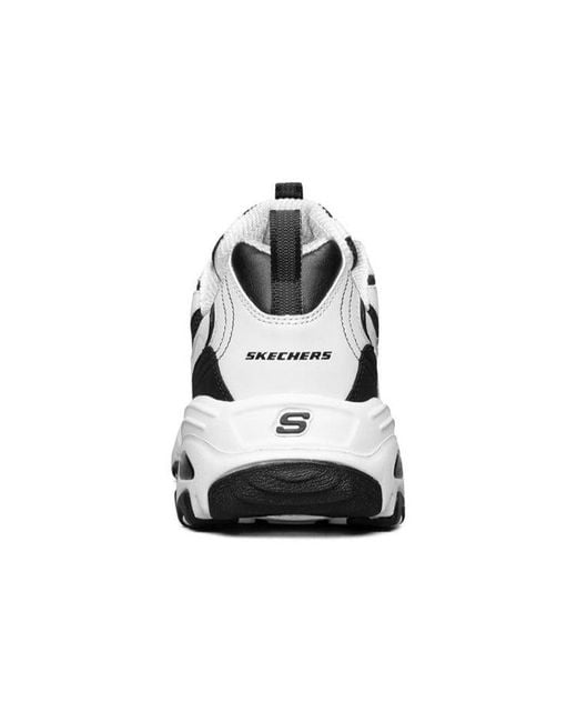 Skechers White D Lites Running Shoes for men