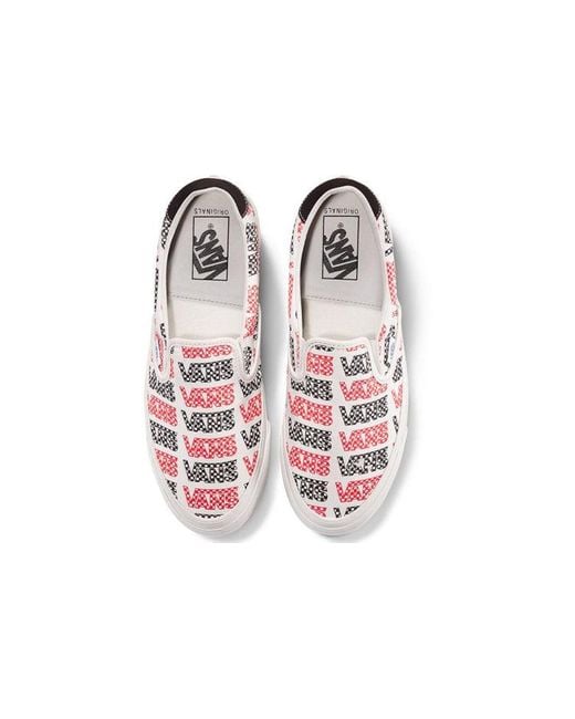 Vans Pink Slip-On 59 Lx 'Racing Logo Checkerboard' for men