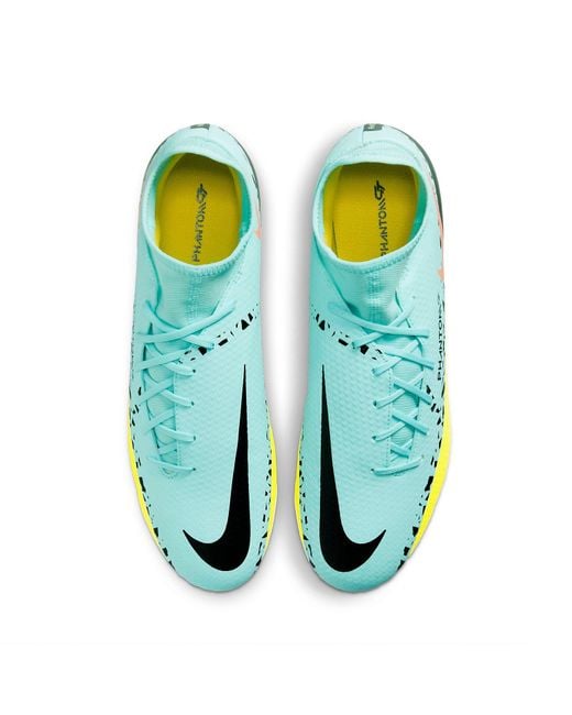 Nike Yellow Unisex Phantom Gt2 Academy Dynamic Fit Mg Multi-ground Soccer Cleats In Blue, for men