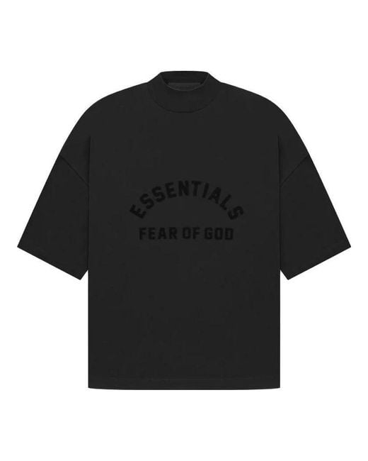 Fear Of God Black Logo T-shirt for men