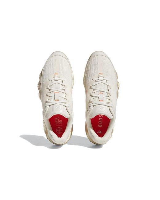 Adidas White Adicross Lo Boost Golf Shoes 'Wonder' for men