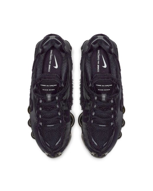Black nike edition cdg shox tl sneakers sale