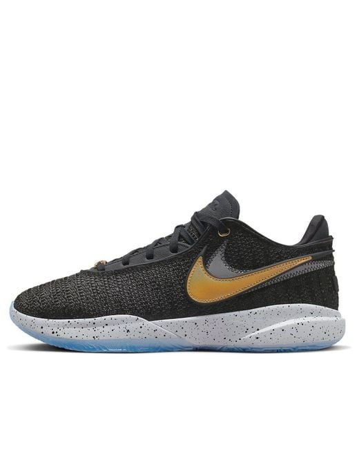 Nike Brown Lebron 20 Metallic' for men