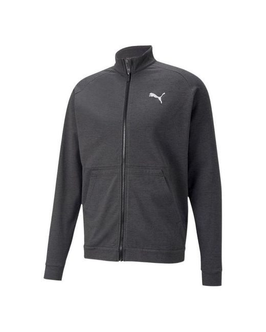 PUMA Gray Cloudspun Full-Zip Training Jacket for men