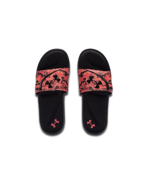 Under Armour Brown Ignite 6 Graphic Strap Slide Beta Camo' for men