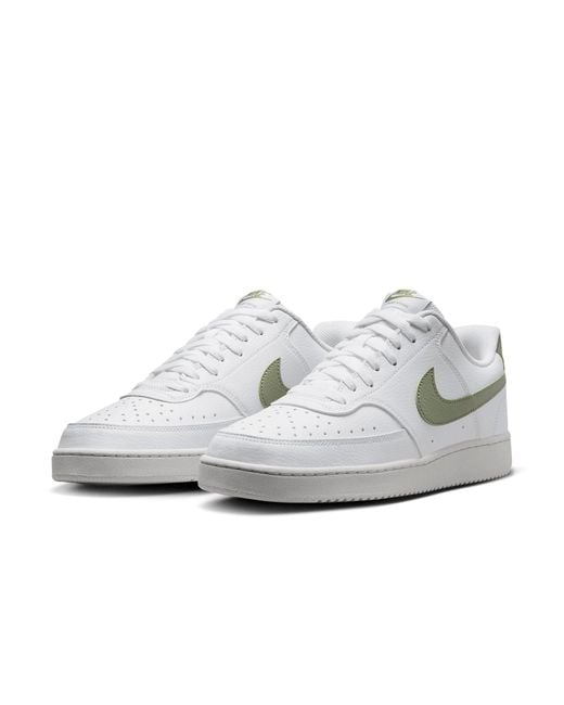 Nike White Court Vision Low Next Nature Oil' for men