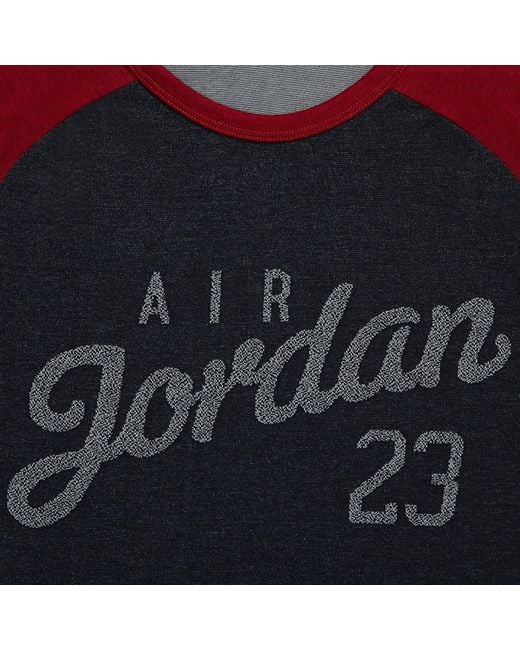 Nike Red 23 Raglan 3/4 Sleeve Short for men