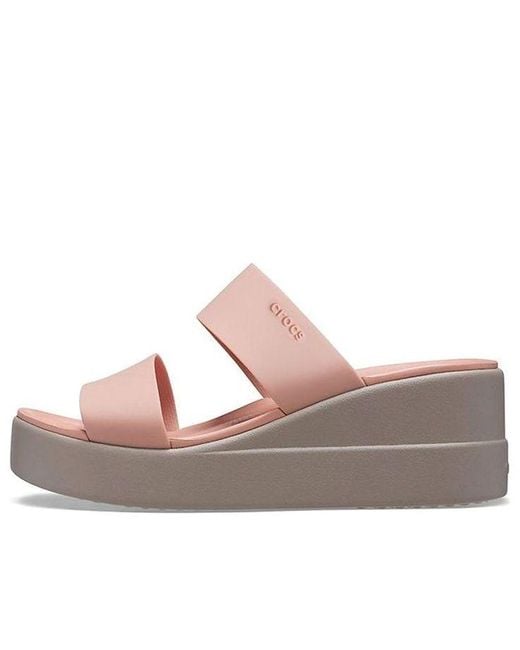 CROCSTM Brown (Wmns) Brooklyn Lightweight Pale Sandals