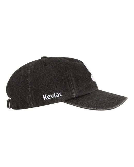 Supreme Black Kevlar Denim S Logo 6-Panel for men