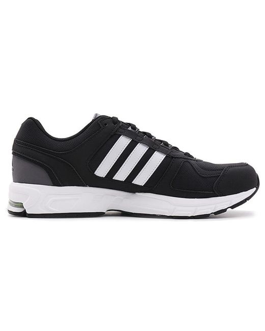 Adidas Black Equipment 10 Wear-Resistant Shock Absorption Low Tops Sports for men