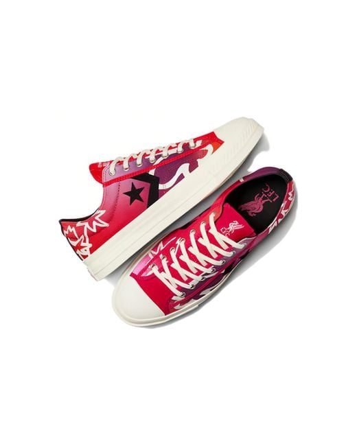Converse Red Liverpool F.C. X Star Player 76 Low 'The Next Generation' for men