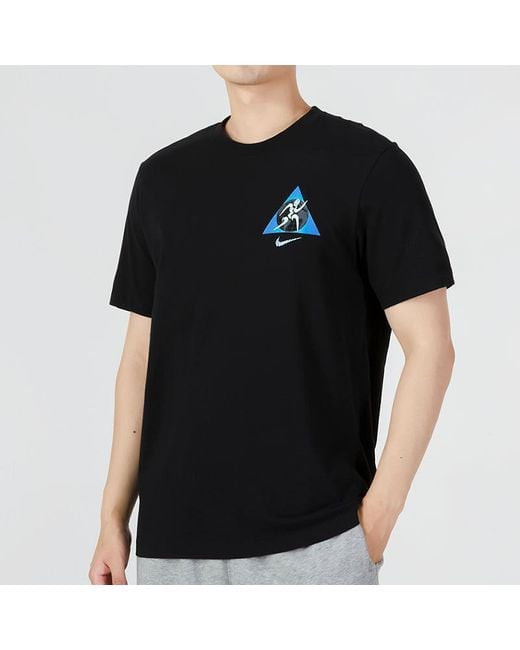 Nike Black Logo Printing Casual Short Sleeve T-Shirt for men