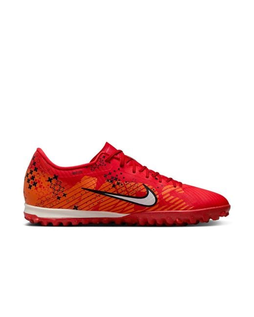 Nike Red Air Zoom Vapor 15 Academy Mds Tf Turf Tf 'Light Crimson Bright Mandarin' for men