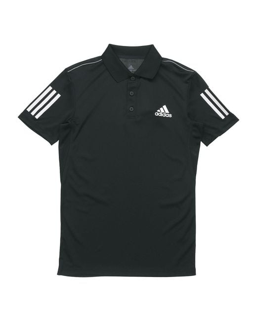 Adidas Black Club 3Str Polo Tennis Sports Polo for men