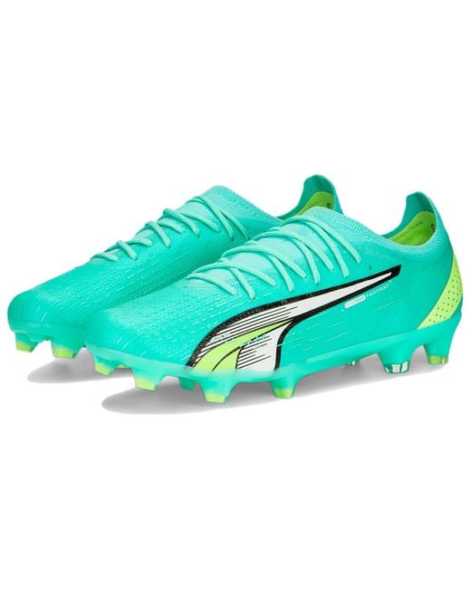 PUMA Blue Ultra Ultimate Fg Ag Football Boots 'Electric Peppermint' for men