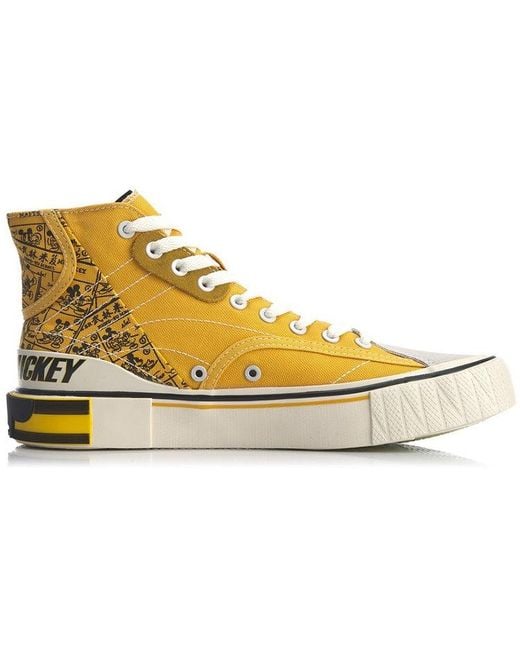 Li-ning Yellow Superwave Canvas Hi for men