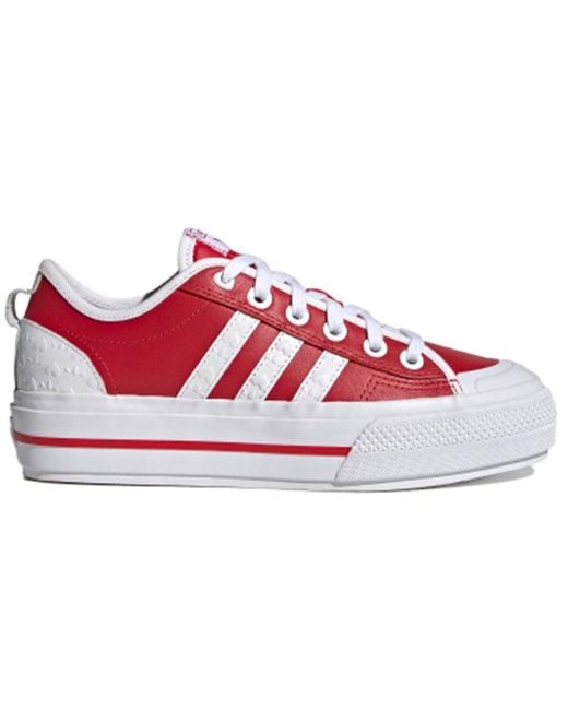 Adidas Red (Wmns) Nizza Rf Platform 'Heart Embossed