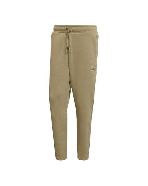 Adidas Green Fl Pt Solid Color Drawstring Sports Pants/Trousers/Joggers for men