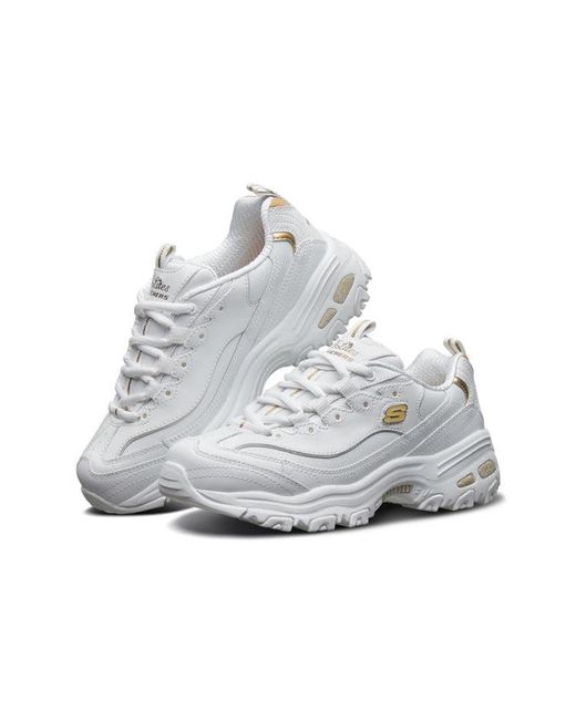 Skechers White (Wmns) D'Lites Gs