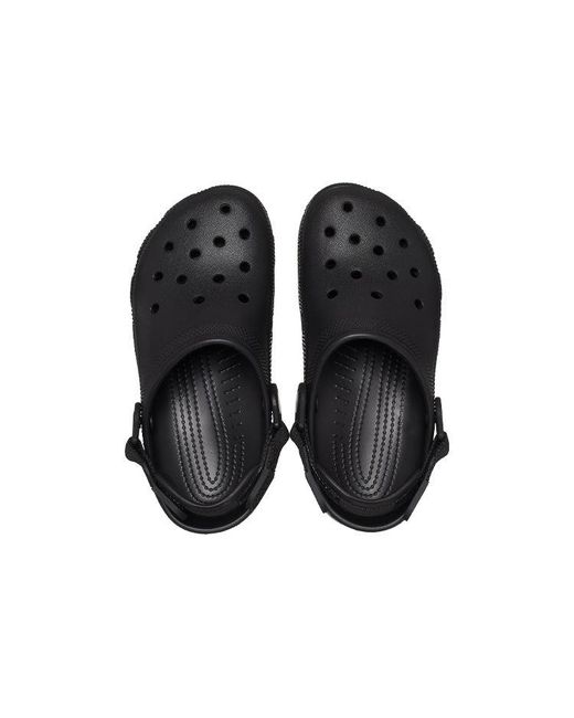 CROCSTM Black Classic Adjustable Strap Clog for men